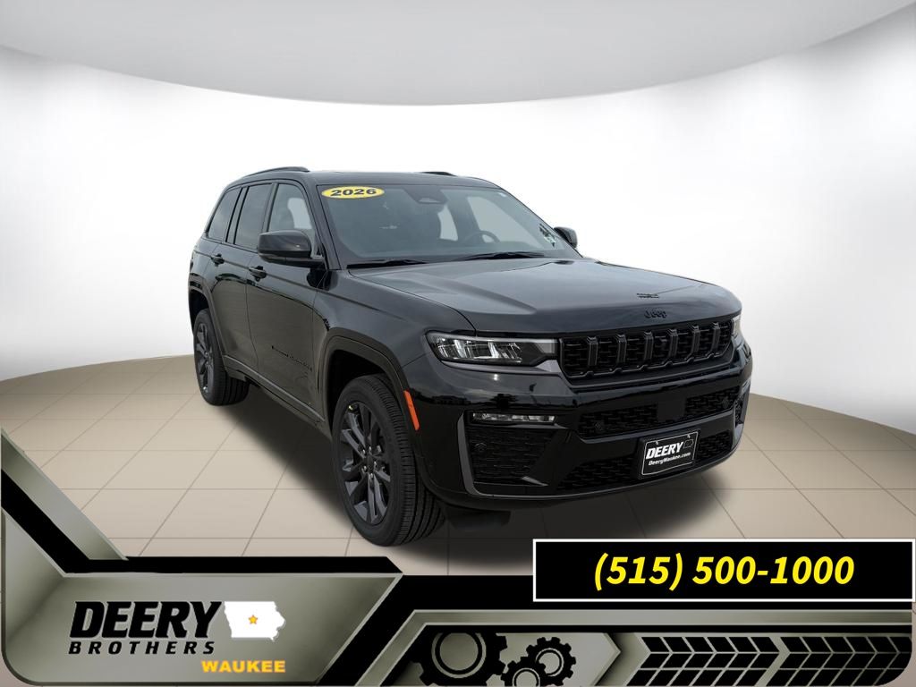 Diamond Black Crystal Pearlcoat 2026 Jeep Grand Cherokee SUV / Crossover Four-Wheel Drive 8-Speed Automatic