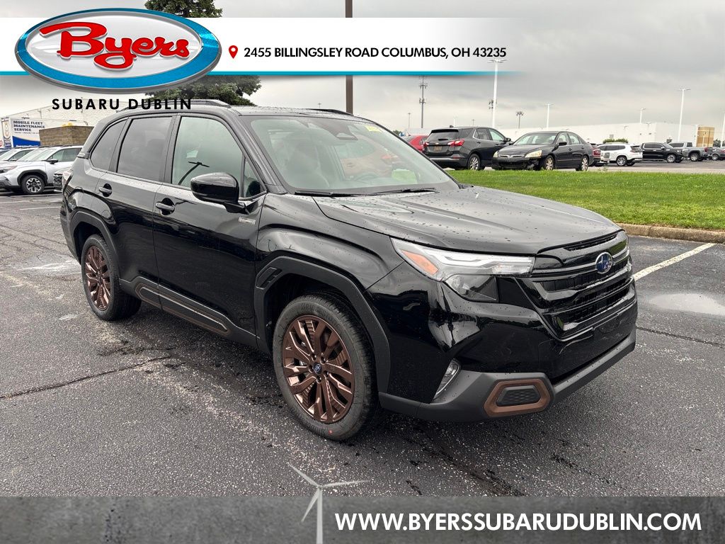 Crystal Black Silica 2026 Subaru Forester Hybrid SUV / Crossover All-Wheel Drive Continuously Variable Transmission