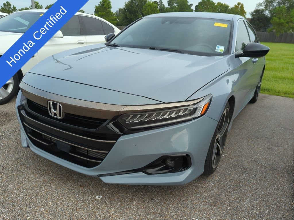 Gray 2022 Honda Accord Sedan Front-Wheel Drive Continuously Variable Transmission