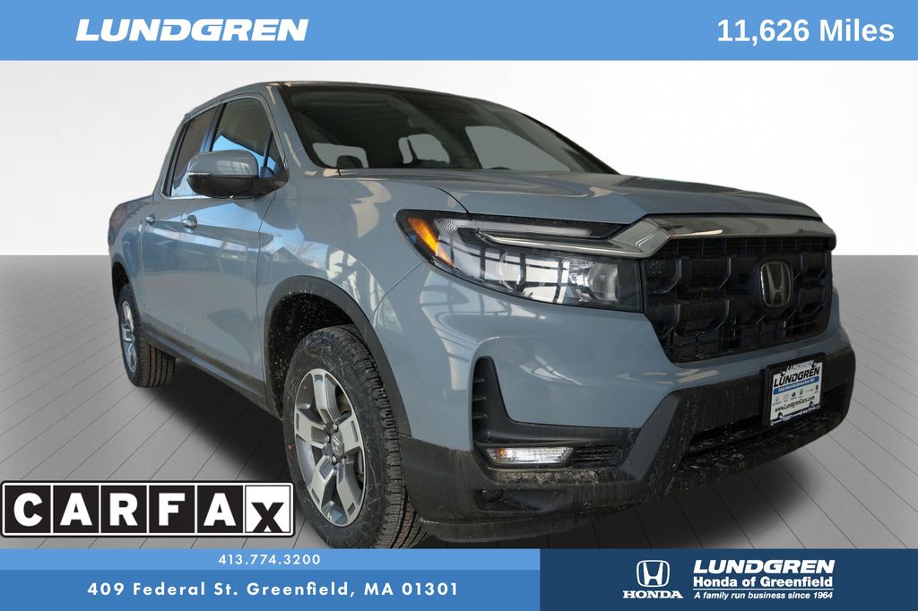 Sonic Gray Pearl 2025 Honda Ridgeline RTL+ AWD Pickup Truck All-Wheel Drive 9-Speed Automatic