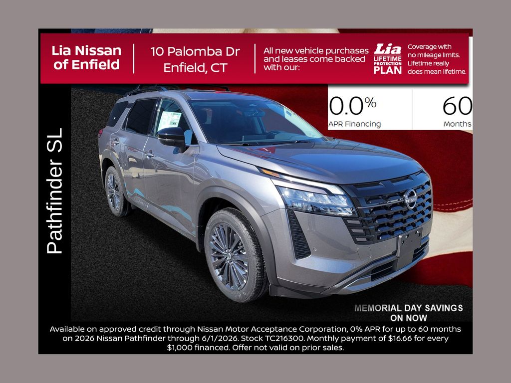 Gray (Gun Metallic) 2026 Nissan Pathfinder SL 4WD SUV / Crossover All-Wheel Drive 9-Speed Automatic