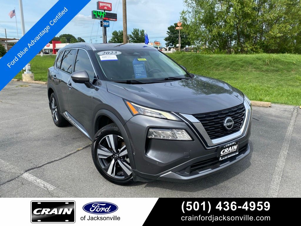 Gray (Gun Metallic) 2023 Nissan Rogue SUV / Crossover Front-Wheel Drive Continuously Variable Transmission