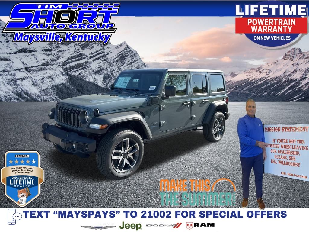 Anvil Clear Coat 2025 Jeep Wrangler 4xe Sport S 4WD SUV / Crossover Four-Wheel Drive 8-Speed Automatic
