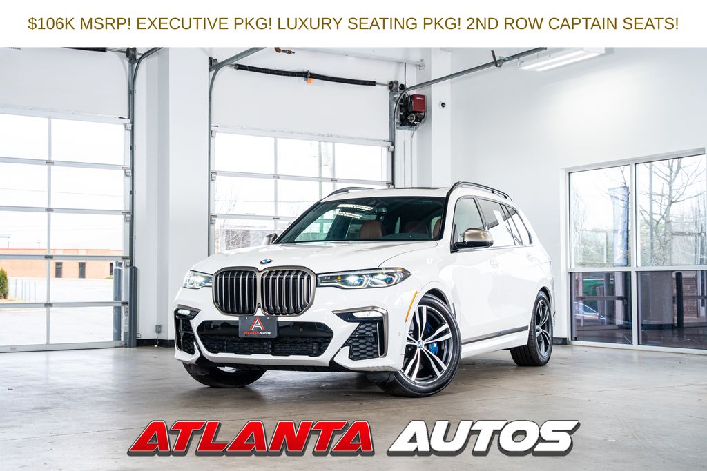 Alpine White 2021 BMW X7 M50i AWD SUV / Crossover All-Wheel Drive 8-Speed Automatic