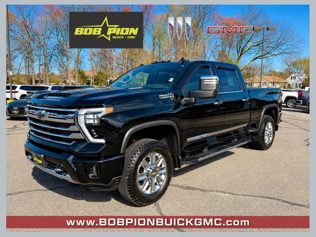 Black 2024 Chevrolet Silverado 2500HD High Country Crew Cab 4WD Pickup Truck Four-Wheel Drive Automatic