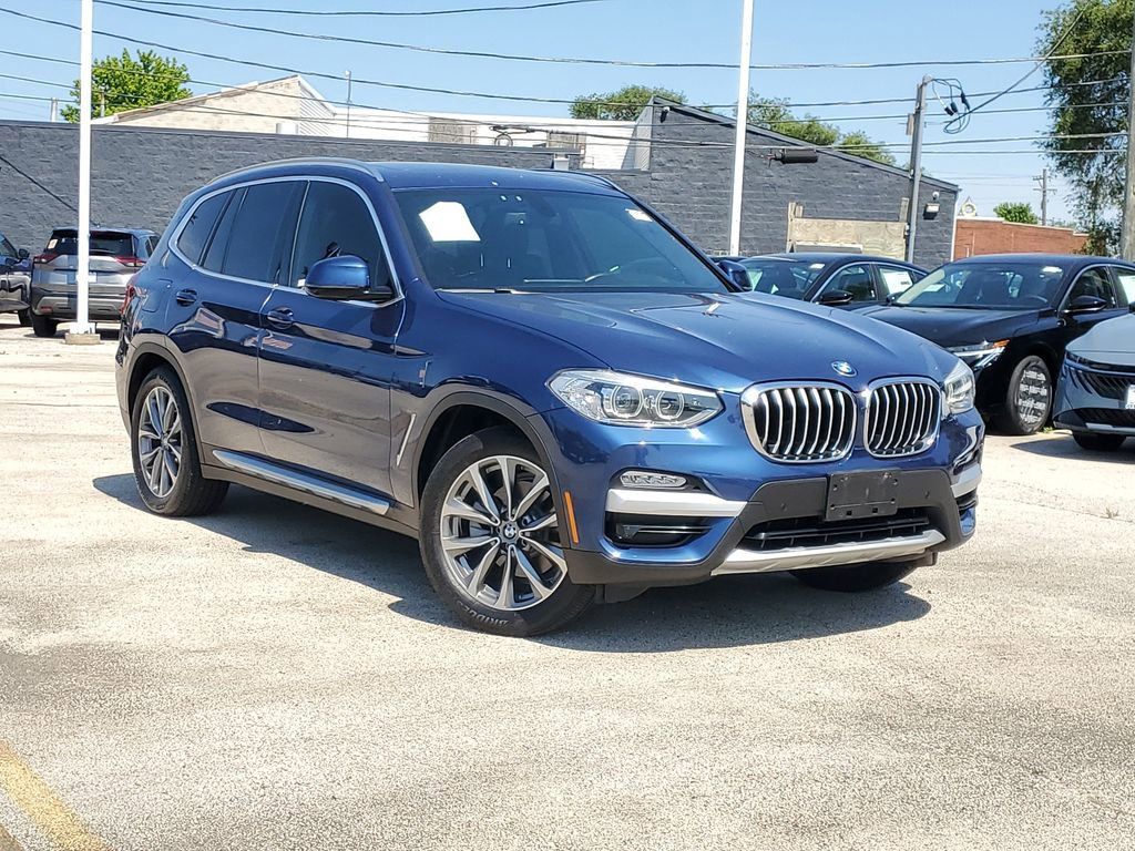 Phytonic Blue Metallic 2018 BMW X3 xDrive30i AWD SUV / Crossover All-Wheel Drive 8-Speed Automatic