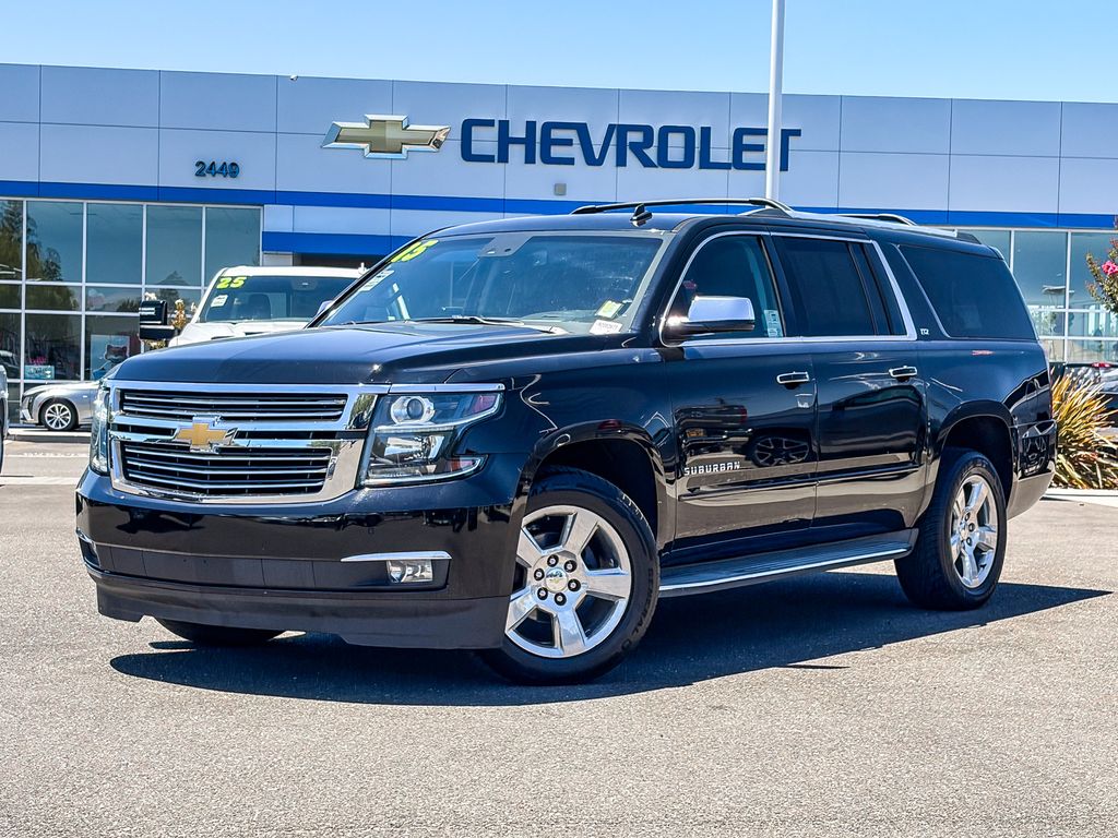 Black 2015 Chevrolet Suburban SUV / Crossover 4X2 6-Speed Automatic Overdrive