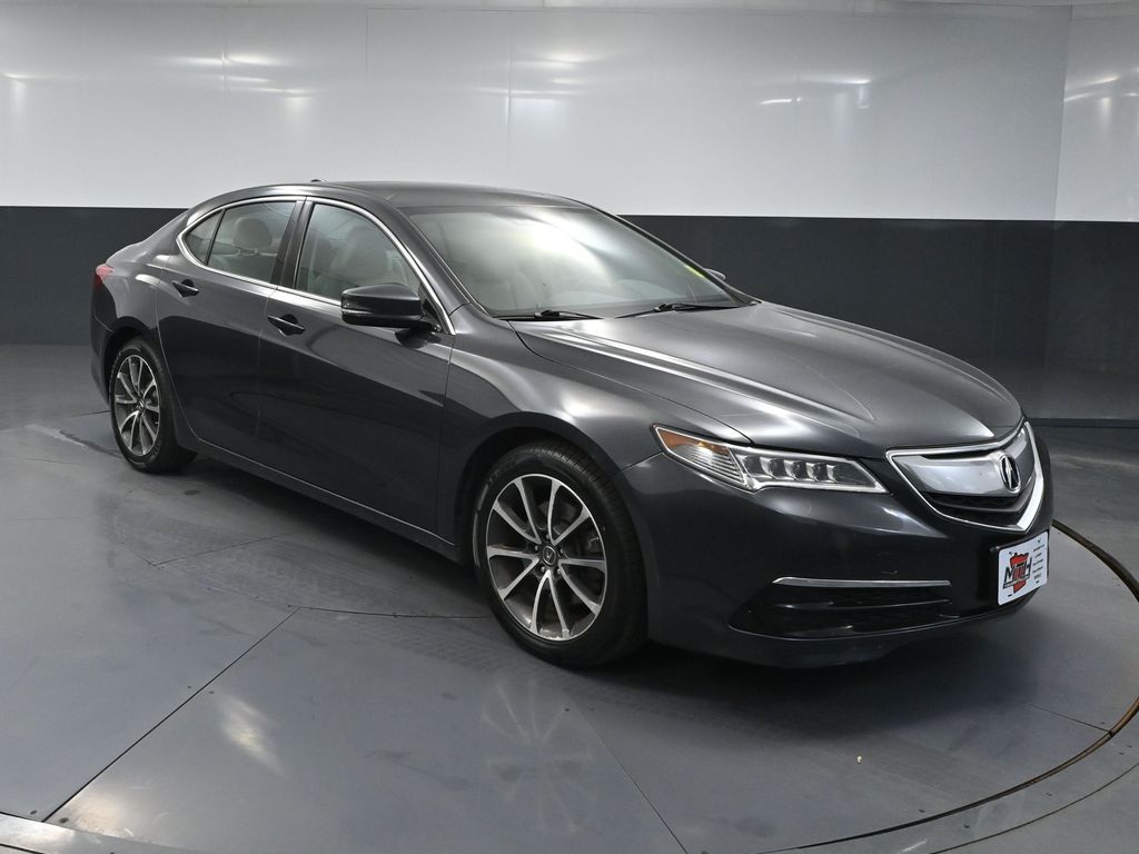 Gray (Graphite Luster Metallic) 2015 Acura TLX Sedan Front-Wheel Drive 9-Speed Automatic