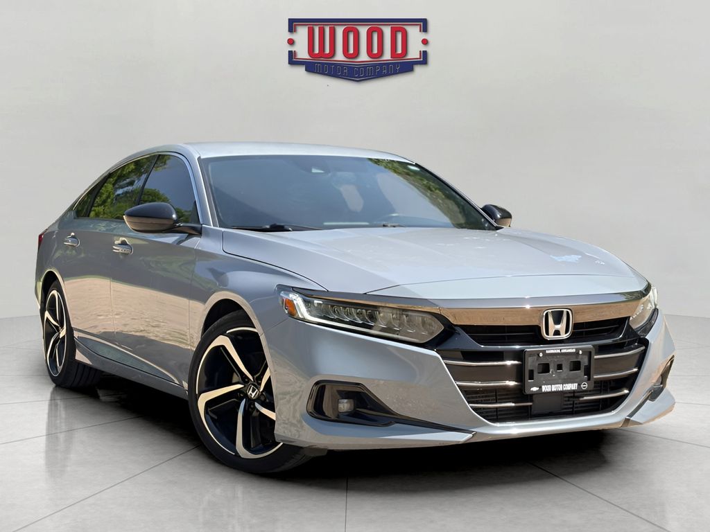 Gray 2021 Honda Accord Sedan Front-Wheel Drive Continuously Variable Transmission