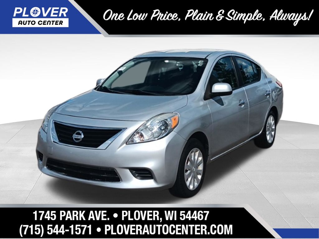 Brilliant Silver Metallic 2012 Nissan Versa Sedan Front-Wheel Drive Continuously Variable Transmission