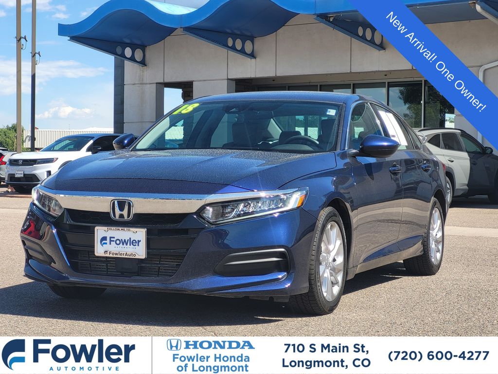 Black (Obsidian Blue Pearl) 2018 Honda Accord Sedan Front-Wheel Drive Continuously Variable Transmission