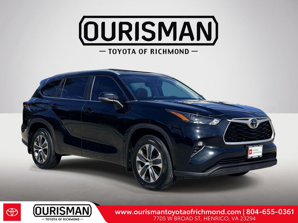 Midnight Black Metallic 2024 Toyota Highlander SUV / Crossover All-Wheel Drive 8-Speed Automatic