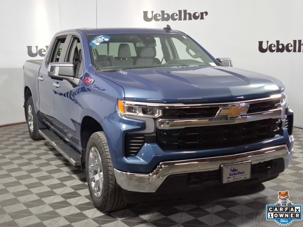 Lakeshore Blue Metallic 2024 Chevrolet Silverado 1500 Pickup Truck Four-Wheel Drive Automatic