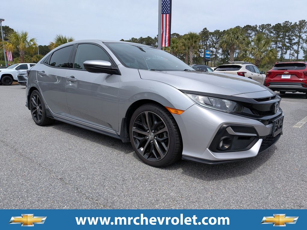 2021 Honda Civic Hatchback Sport FWD Hatchback Front-Wheel Drive Continuously Variable Transmission