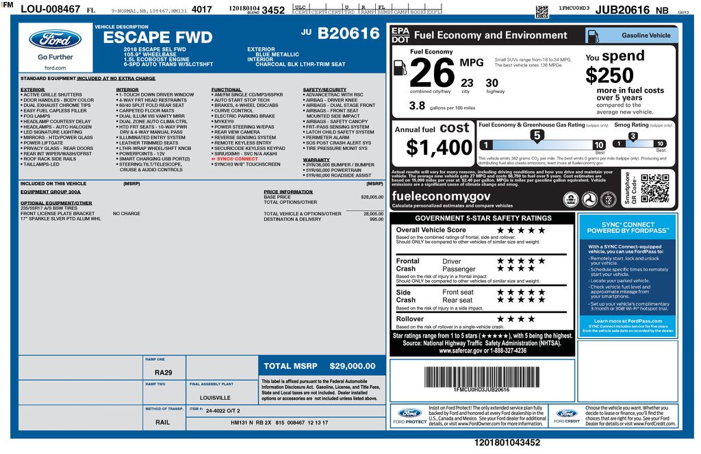 Certified Used 2018 Blue Ford SEL image 5
