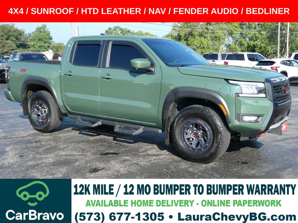 Tactical Green Metallic 2025 Nissan Frontier Pickup Truck Four-Wheel Drive 9-Speed Automatic Overdrive