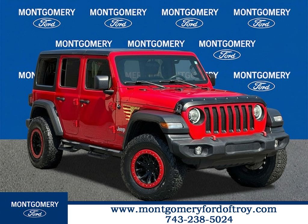 Firecracker Red Clearcoat 2018 Jeep Wrangler SUV / Crossover Four-Wheel Drive 8-Speed Automatic