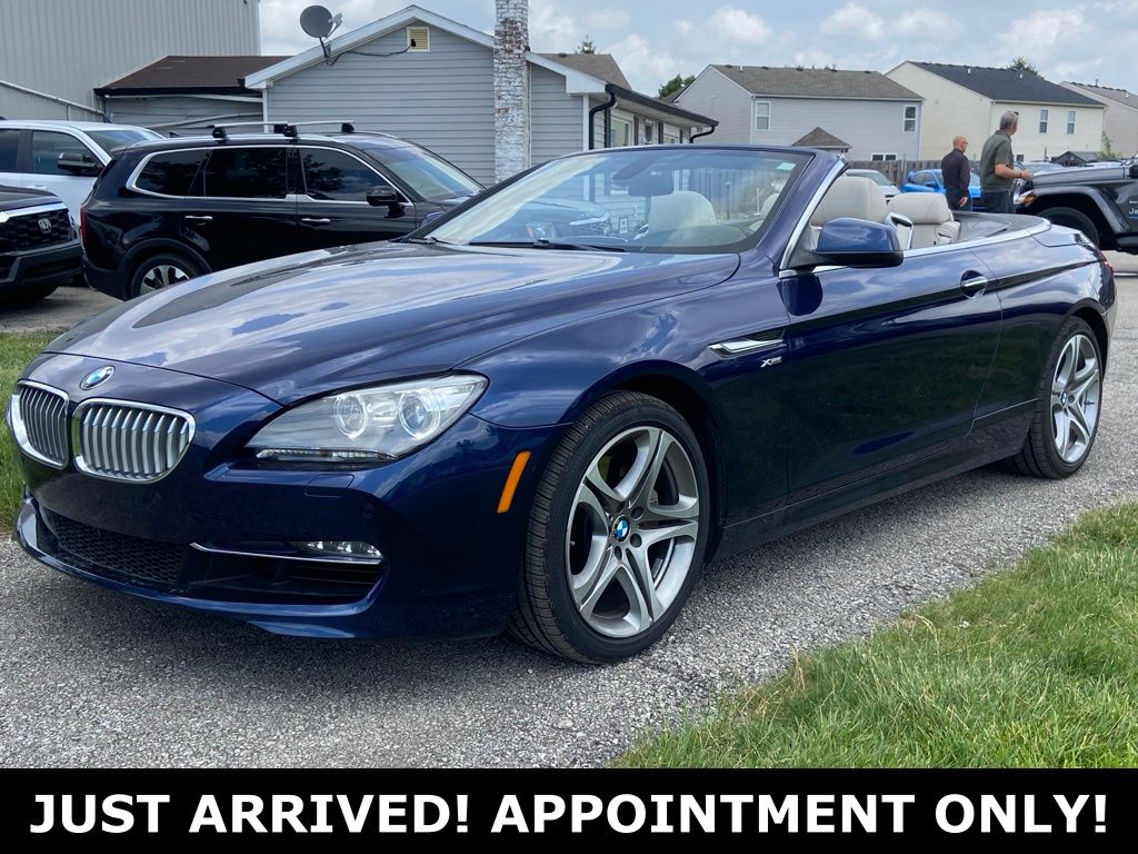 Deep Sea Blue Metallic 2012 BMW 6 Series Convertible All-Wheel Drive 8-Speed Automatic