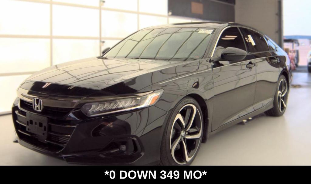 Crystal Black Pearl 2021 Honda Accord Sedan Front-Wheel Drive Continuously Variable Transmission