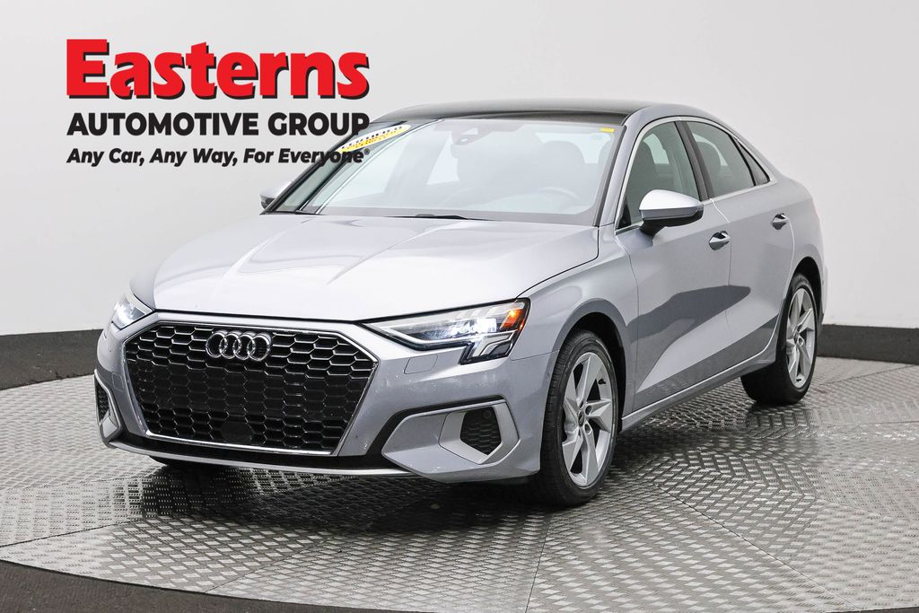 Silver 2024 Audi A3 Sedan Front-Wheel Drive 7-Speed Automatic