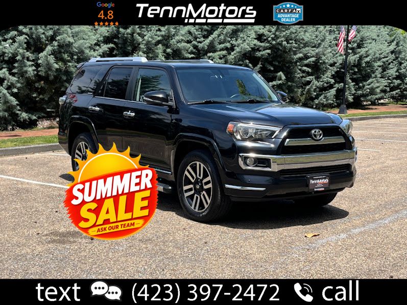 Midnight Black Metallic 2018 Toyota 4Runner SUV / Crossover All-Wheel Drive 5-Speed Automatic Overdrive