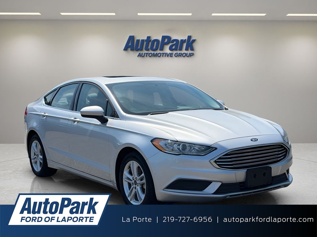 Ingot Silver Metallic 2018 Ford Fusion Sedan Front-Wheel Drive 6-Speed Automatic