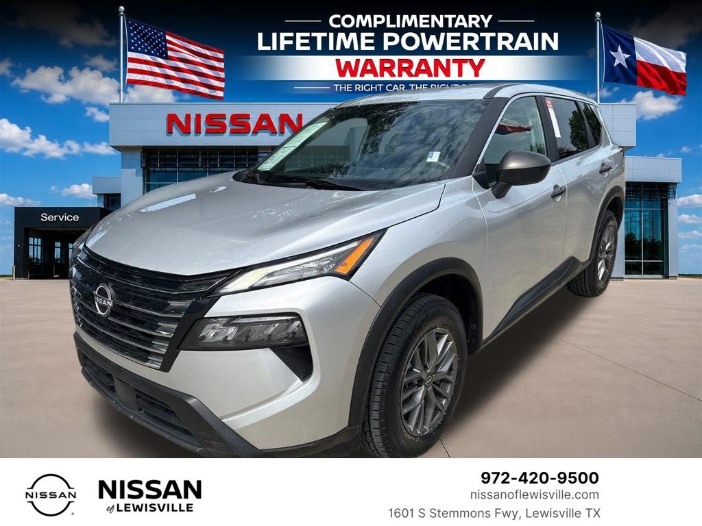 Brilliant Silver Metallic 2024 Nissan Rogue SUV / Crossover Front-Wheel Drive Continuously Variable Transmission