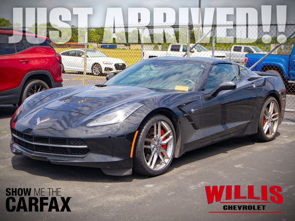 Black 2014 Chevrolet Corvette Stingray Z51 3LT Coupe RWD Coupe Rear-Wheel Drive 6-Speed Automatic