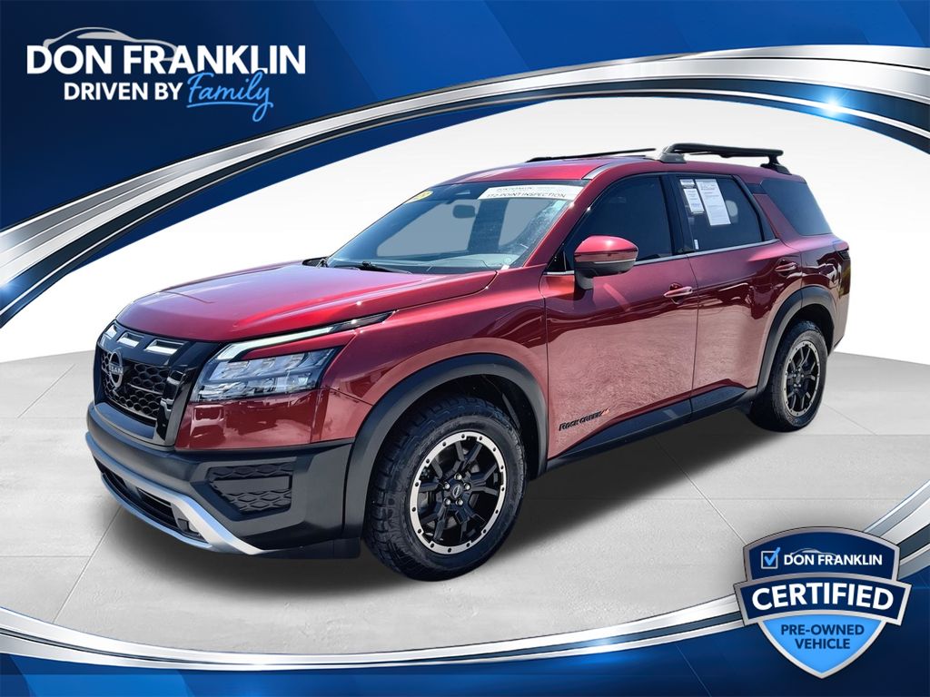 Red (Scarlet Ember Tintcoat) 2023 Nissan Pathfinder SUV / Crossover All-Wheel Drive 9-Speed Automatic
