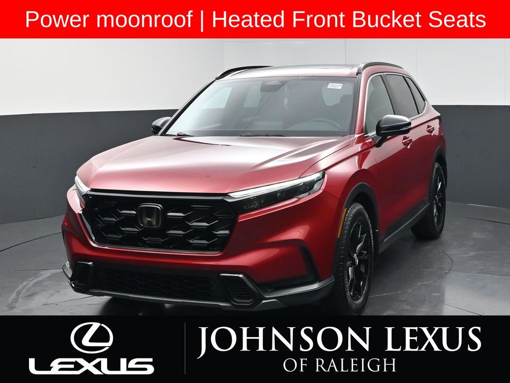 Radiant Red Metallic 2024 Honda CR-V Hybrid SUV / Crossover Front-Wheel Drive Continuously Variable Transmission