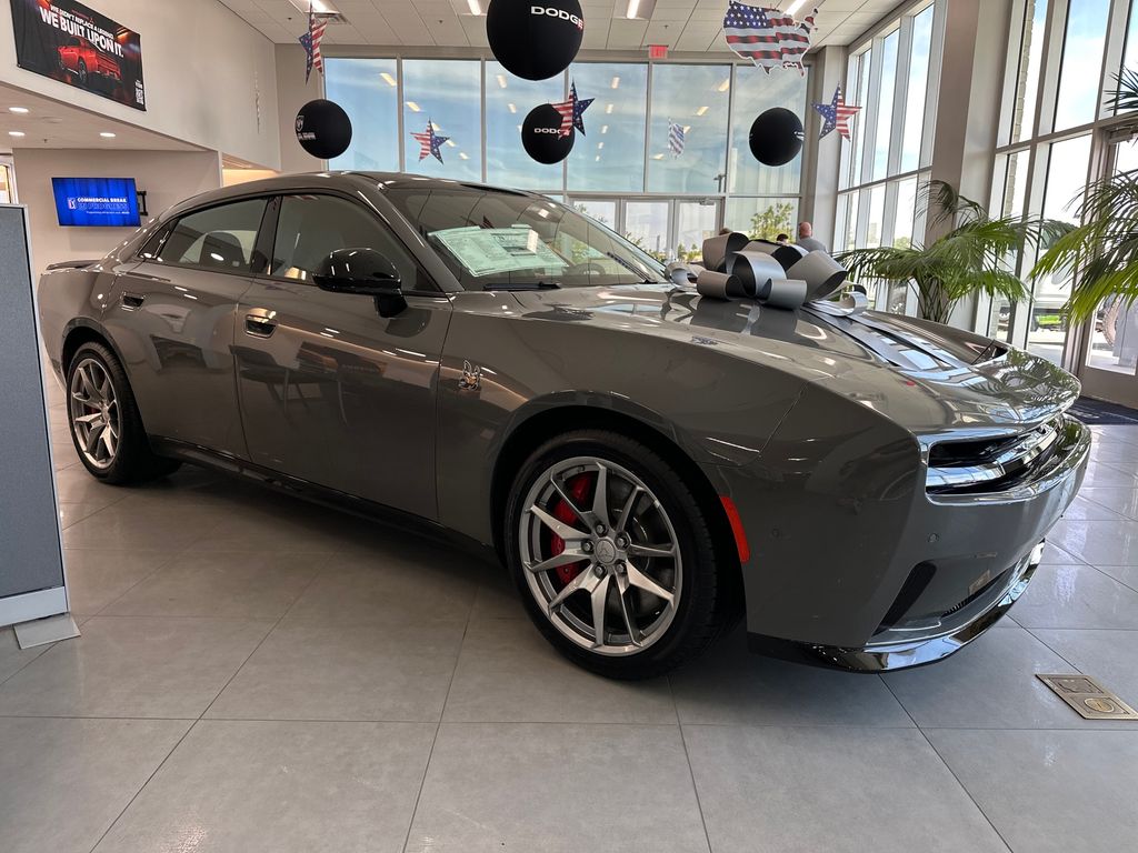 Gray 2026 Dodge Charger Scat Pack Sedan AWD Sedan All-Wheel Drive 1-Speed Automatic