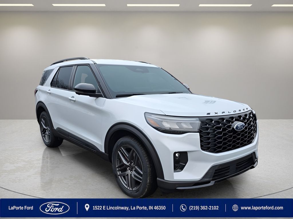 Space White Metallic 2026 Ford Explorer SUV / Crossover All-Wheel Drive Automatic