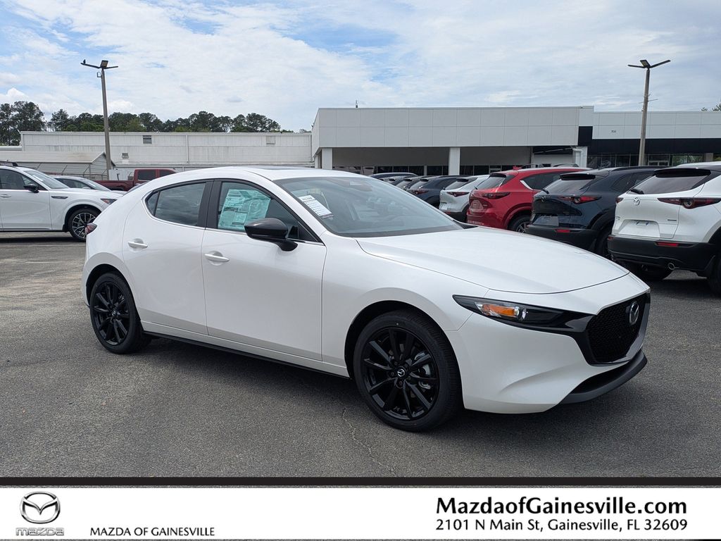 Snowflake White Pearl 2026 Mazda MAZDA3 2.5 S Carbon Edition Hatchback AWD Hatchback All-Wheel Drive 6-Speed Automatic