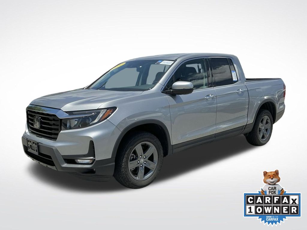 Lunar Silver Metallic 2022 Honda Ridgeline Pickup Truck All-Wheel Drive 9-Speed Automatic