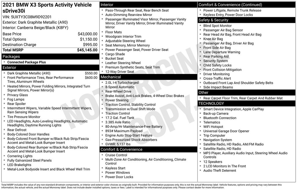 Certified Used 2021 Gray BMW sDrive30i image 4