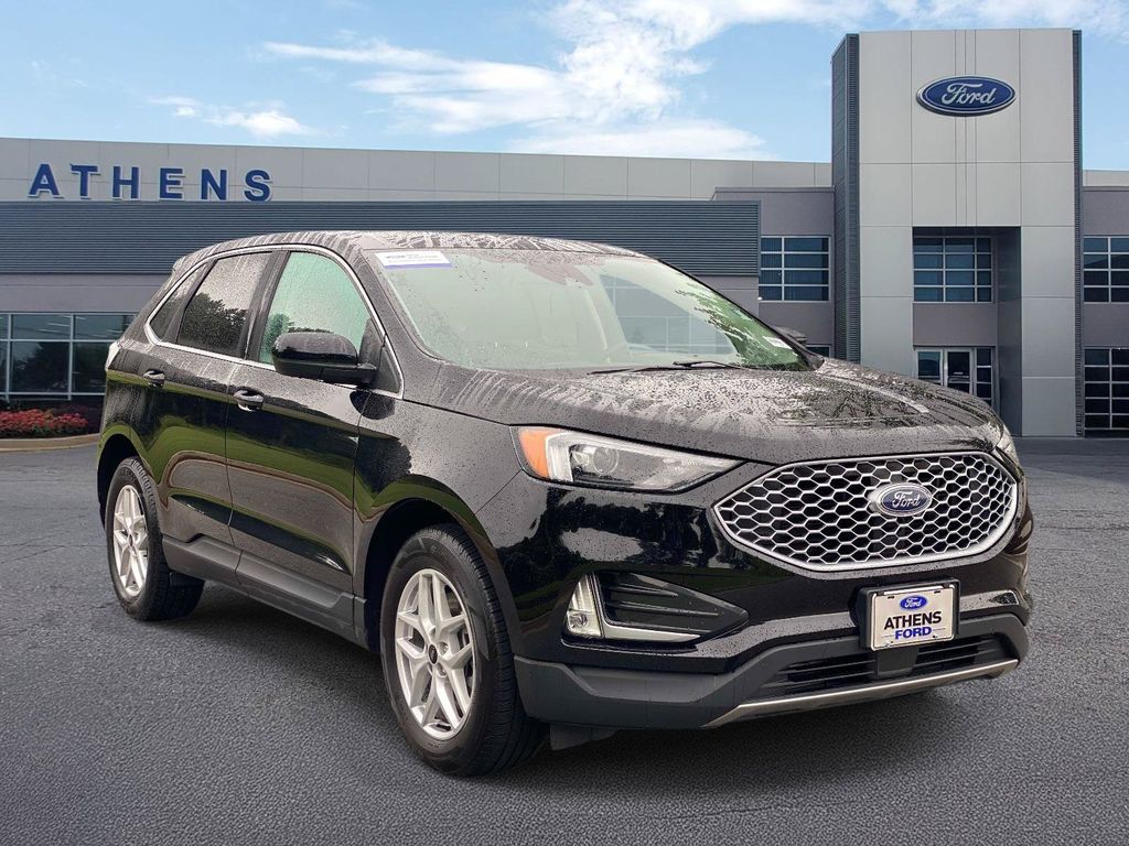 Black Metallic 2024 Ford Edge SUV / Crossover All-Wheel Drive 8-Speed Automatic