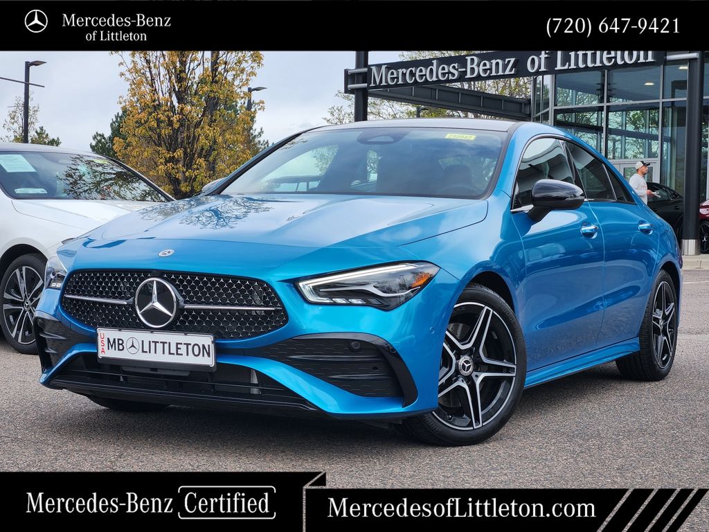 MANUFAKTUR Hyper Blue Metallic 2025 Mercedes-Benz CLA Coupe All-Wheel Drive 8-Speed Dual Clutch
