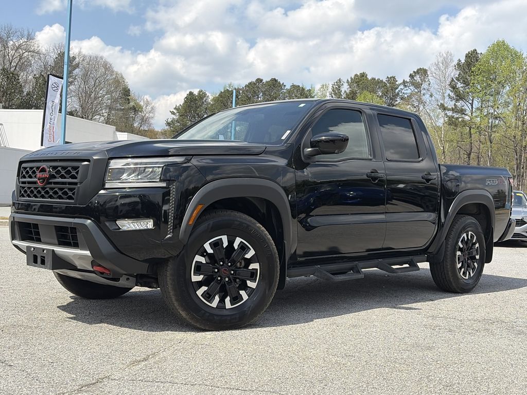 SUPER BLACK 2024 Nissan Frontier Pickup Truck Four-Wheel Drive 9-Speed Automatic Overdrive