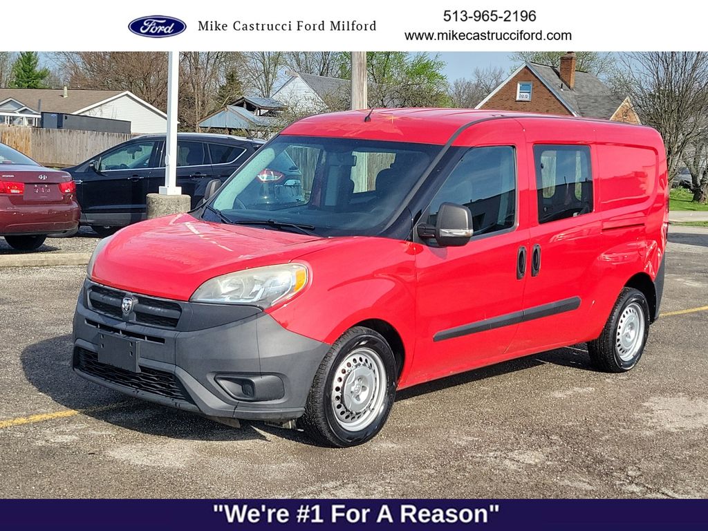 Bright Red 2017 RAM ProMaster City Tradesman Cargo Van Van Front-Wheel Drive 9-Speed Automatic