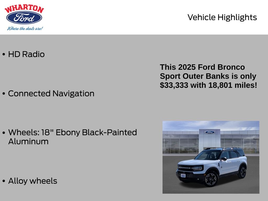 2025 Ford Bronco Sport Outer Banks - 9