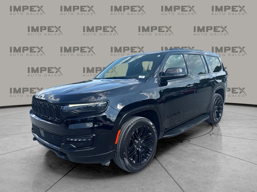 Diamond Black Crystal Pearlcoat 2024 Jeep Wagoneer SUV / Crossover Four-Wheel Drive 8-Speed Automatic