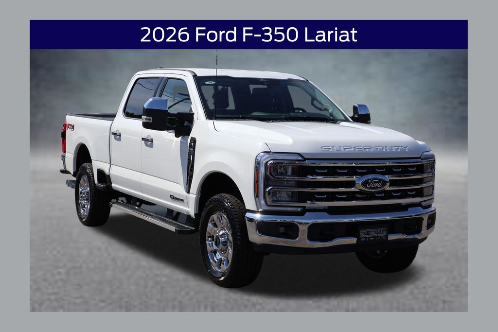 Star White Metallic Tri-Coat 2026 Ford F-350 Super Duty Pickup Truck Four-Wheel Drive Automatic