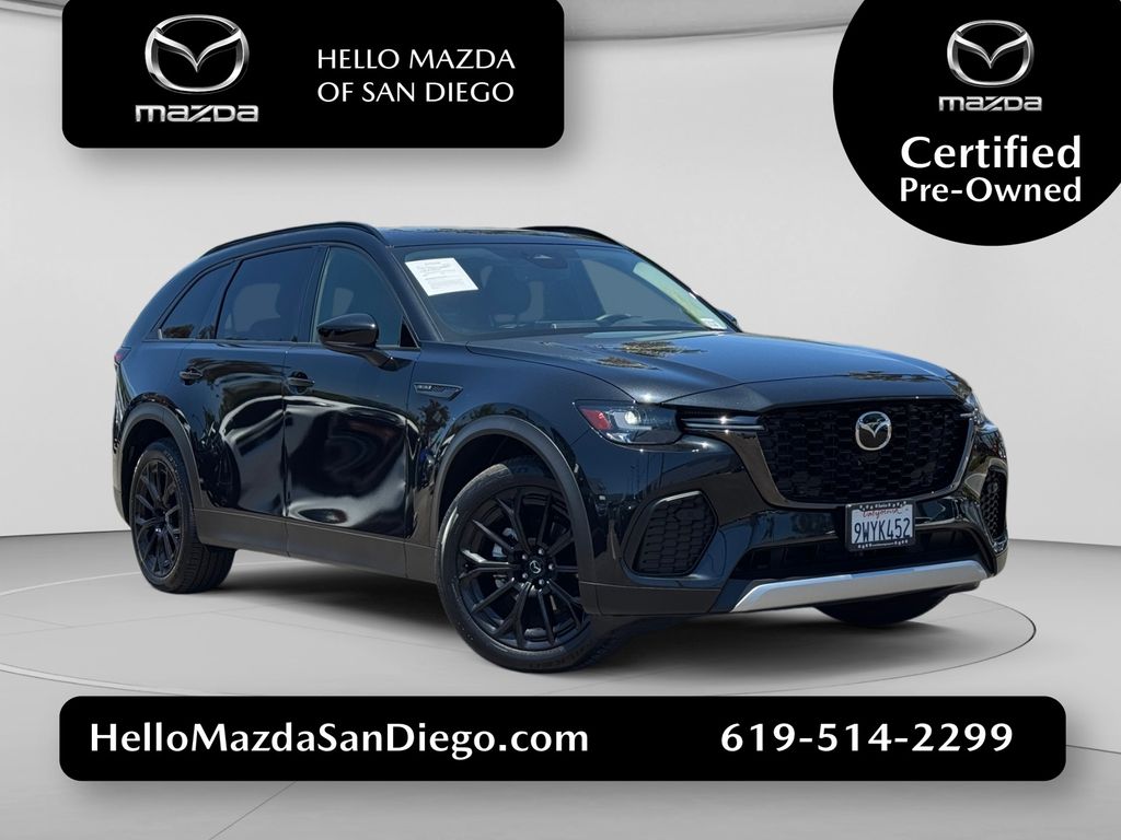 Jet Black Mica 2025 Mazda CX-70 3.3 Turbo Premium AWD SUV / Crossover All-Wheel Drive 8-Speed Automatic