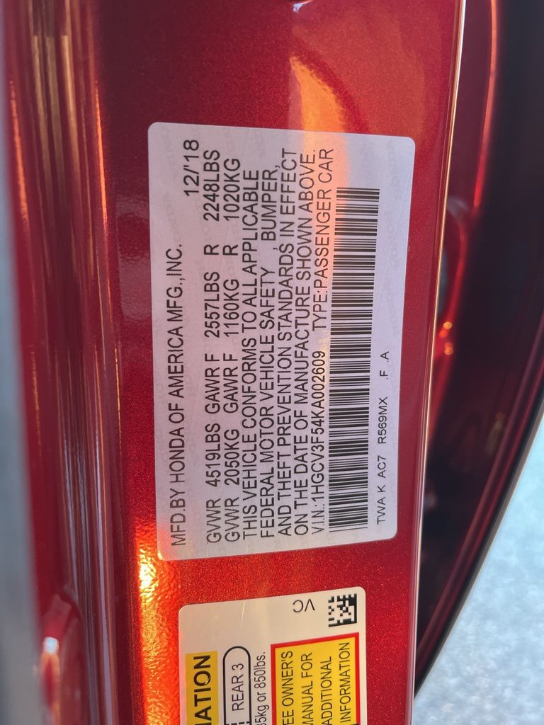 Thumbnail: 2019 Honda Accord - 9