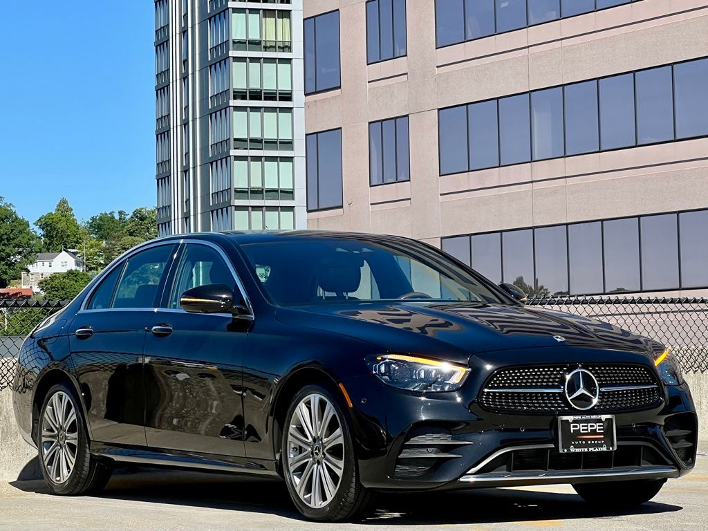 Obsidian Black Metallic 2023 Mercedes-Benz E-Class E 450 4MATIC Sedan All-Wheel Drive 9-Speed Automatic