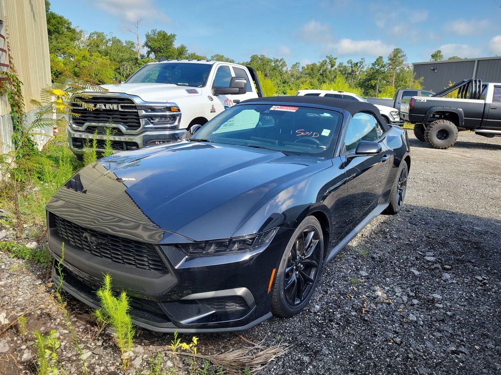 Shadow Black 2025 Ford Mustang Convertible Rear-Wheel Drive Automatic