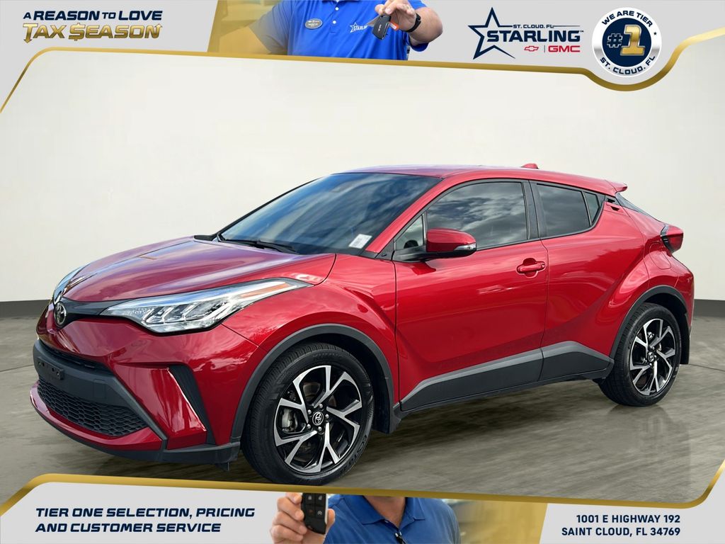Supersonic Red 2020 Toyota C-HR XLE FWD SUV / Crossover Front-Wheel Drive Continuously Variable Transmission