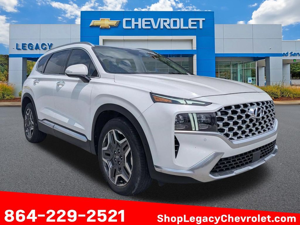 Quartz White 2021 Hyundai Santa Fe SUV / Crossover Front-Wheel Drive Automatic