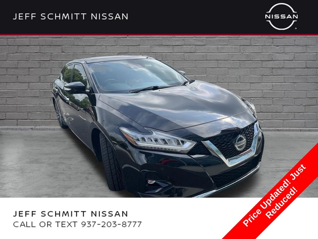 Super Black 2019 Nissan Maxima Sedan Front-Wheel Drive Continuously Variable Transmission