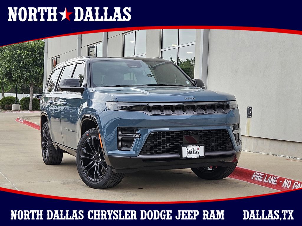 Gray (Steel Blue) 2026 Jeep Grand Wagoneer Summit Obsidian 4WD SUV / Crossover Four-Wheel Drive 8-Speed Automatic